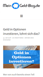 Mobile Screenshot of mein-geld-blog.de