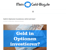 Tablet Screenshot of mein-geld-blog.de
